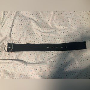 Black velvet belt